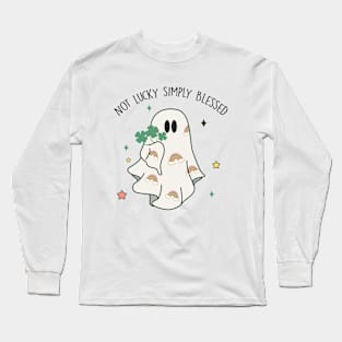 Not Lucky Simply Blessed Long Sleeve T-Shirt
